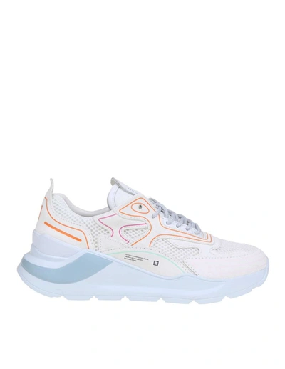 Date D.a.t.e. Sneakers Sneakers Escape D.a.t.e. Running In Leather And Mesh In White