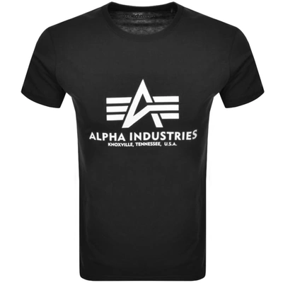 Alpha Industries Basic Tee In Nero