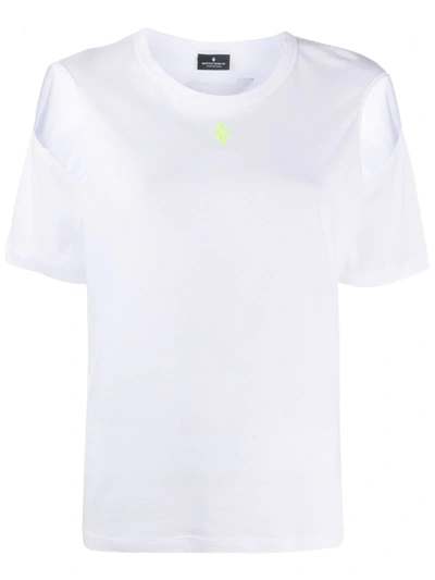 Marcelo Burlon County Of Milan Cold Shoulders T-shirt In White