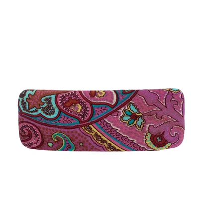 Pre-owned Etro Printed Fabric Barrette Hair Clip In Multicolor