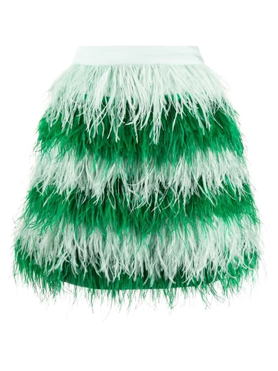 Essentiel Antwerp Striped Vibe Skirt In Green