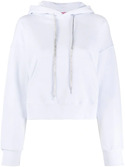 Chiara Ferragni Cropped Hoodie In White