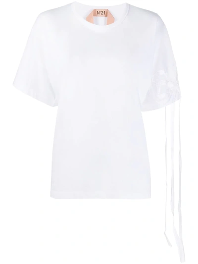 N°21 Cotton Short Sleeve T-shirt In White