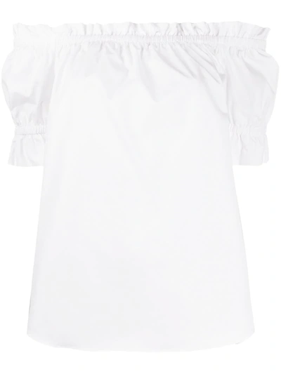 Michael Michael Kors Off-the-shoulder Top In White