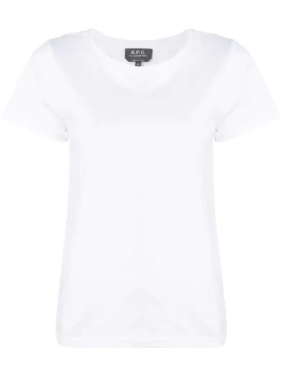 Apc Relaxed Fit Round Neck T-shirt In White