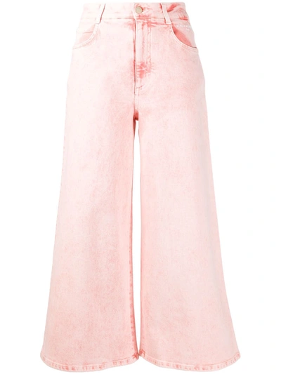 Stella Mccartney Cropped Jeans In Pink