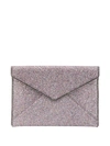 Rebecca Minkoff Glitter Leo Clutch Bag In Pink