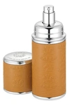 Creed Pocket Atomizer In Camel Leather With Silver Trim, 10 ml