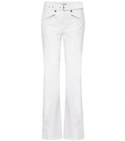 Balenciaga Leather Pants In White
