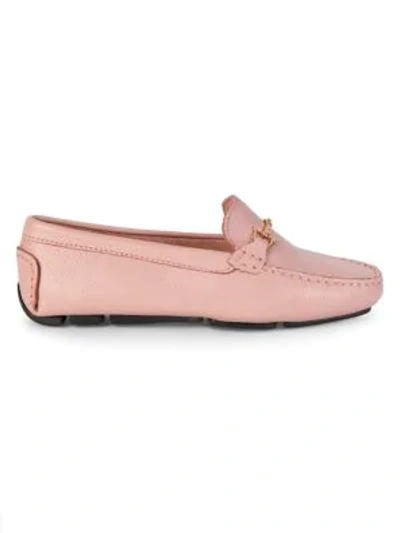 Saks Fifth Avenue Moustache Bit Suede Loafers In Rosa