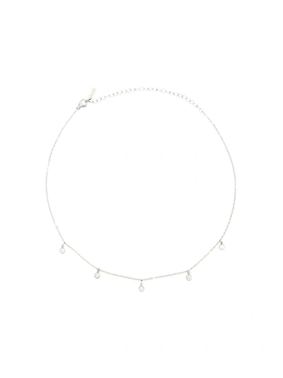 Nialaya Jewelry Skyfall Drop Necklace In White