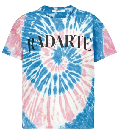 Rodarte Radarte-print Tie-dye Jersey T-shirt In Blue