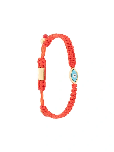Nialaya Jewelry Nia Jewl Bracelet String Red Gld Evil