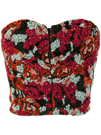 Amen Embellished Corset-style Top In Black