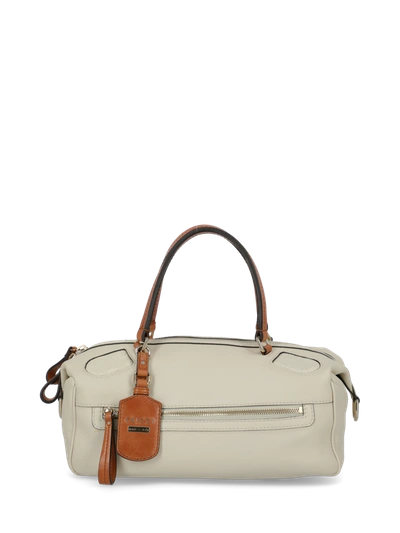 Pre-owned Gucci Handbag In Brown, White
