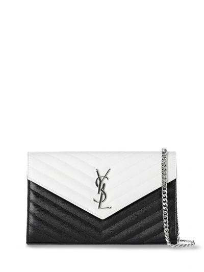 Saint Laurent Leather Shoulder Bag In Multicolor