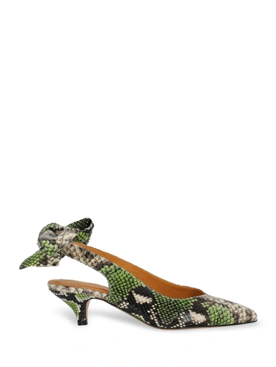 Pre-owned Ganni Shoe In Green