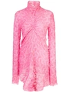 Sies Marjan Willie Ruched Long Sleeve Top In Pink