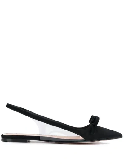 Red Valentino Red(v) Sandi Court Shoe In Black