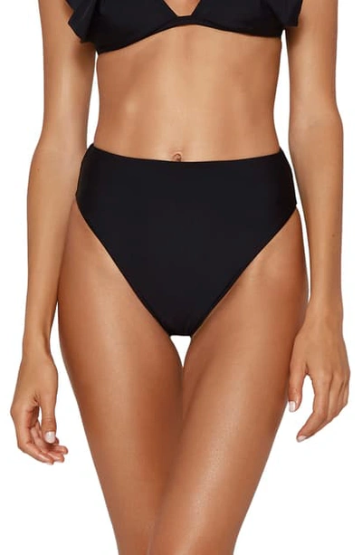 Vix Swimwear Gigi Hot Pant High Waist Bikini Bottoms In Black