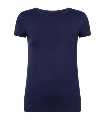 L Agence L'agence Ressi Cap-sleeve Tee In Navy