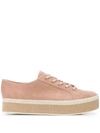 Vince Windell Espadrille Platform Sneaker In Oatmeal
