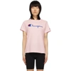 Champion Embroidered Logo T-shirt In Bap Pink