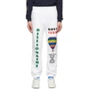 Billionaire Boys Club Tapered Printed Loopback Cotton-jersey Sweatpants In White