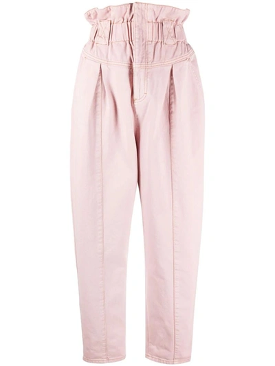 Fendi Light Pink High-waisted Pants