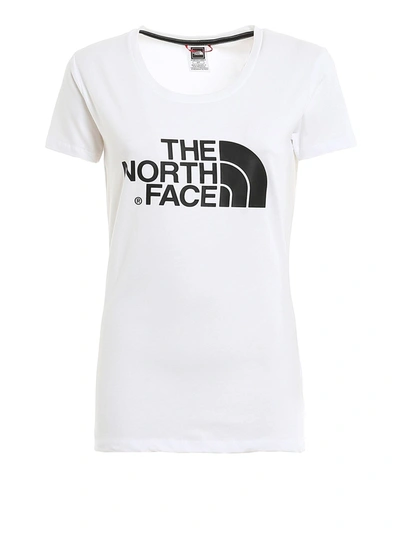 The North Face White T-shirt With Contrasting Logo Print