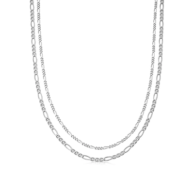 Missoma Filia Double Chain Necklace Sterling Silver