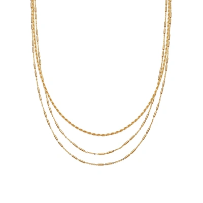 Missoma Gold Catena & Vervelle Chain Necklace Set