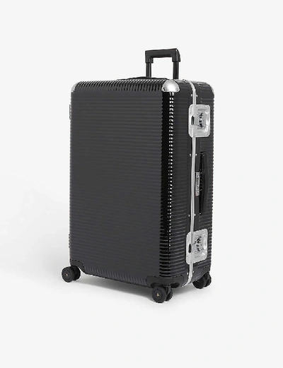 Fpm - Fabbrica Pelletterie Milano Bank Light Spinner 76 Suitcase In Licorice Black