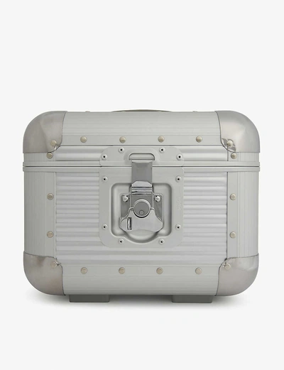 Fpm - Fabbrica Pelletterie Milano Bank Cabin Suitcase Handle In Moonlight Silver