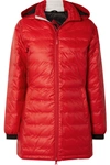 Canada Goose Camp Hooded Quilted Shell Down Jacket In Red
