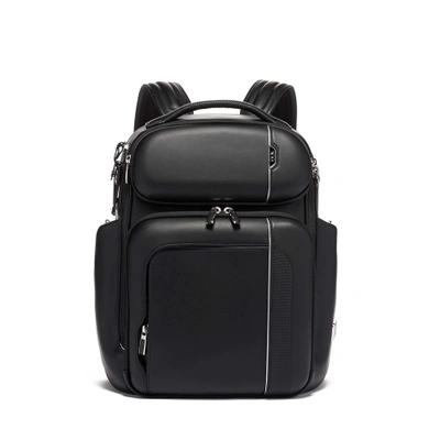 Tumi Barker Woven And Leather Backpack In Black