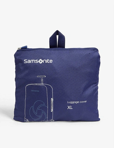 Samsonite Xl Foldable Luggage Cover In Midnight Blue
