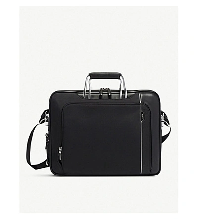 Tumi Mens Black Arrivé Hannover Slim Briefcase