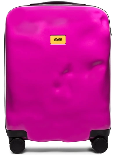 Crash Baggage Pink Icon Rolling Cabin Suitcase