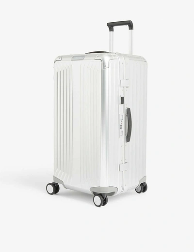 Samsonite Lite-box Alu Spinner Four-wheel Suitcase 74cm In Aluminium