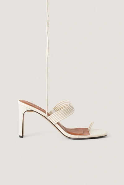 Na-kd Strappy Ankle Heels - Offwhite
