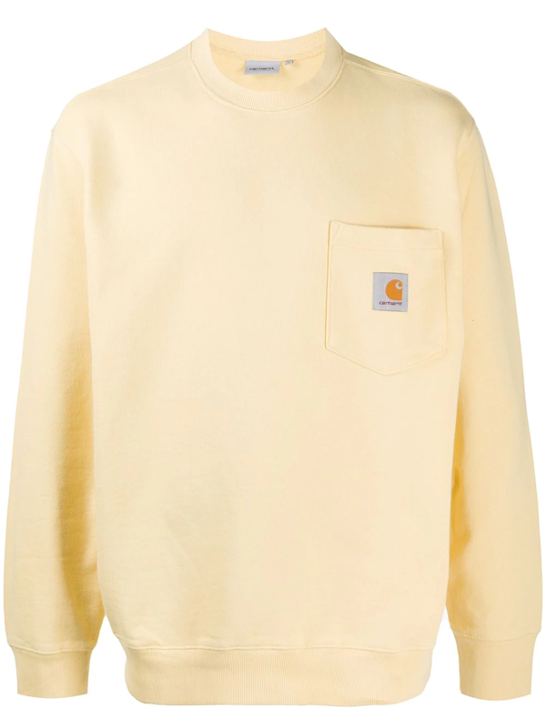 yellow carhartt sweatshirt