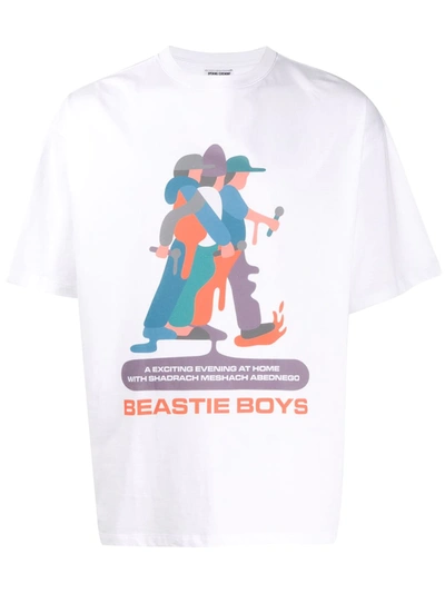 Opening Ceremony X Beastie Boys X Geoff Mcfetridge An Exciting Evening Oversized T-shirt In White