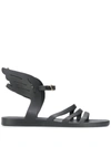 Ancient Greek Sandals Ikaria Jelly Wing-detail Sandals In Black