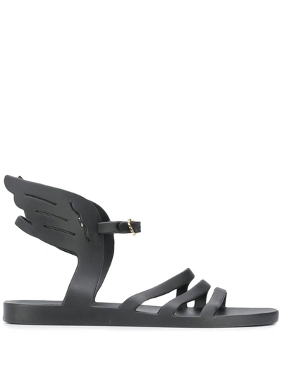 Ancient Greek Sandals Ikaria Jelly Wing-detail Sandals In Black
