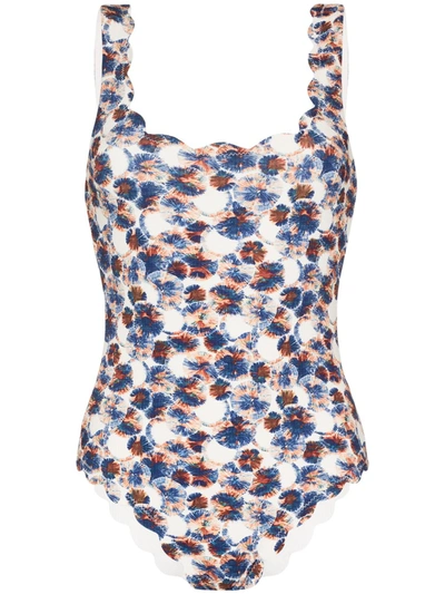 Marysia Palm Springs Sea Urchin Print Swimsuit In Blue