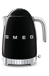 Smeg '50s Retro Style Variable Temperature Electric Kettle In Black