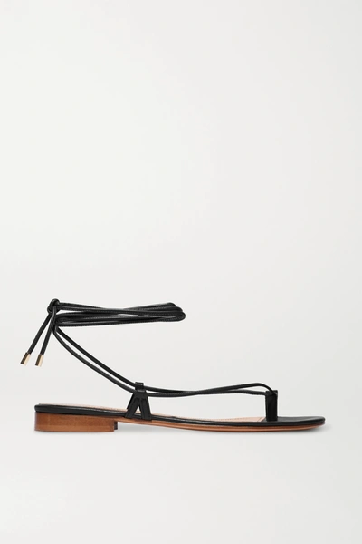 Emme Parsons Ava Leather Sandals In Black