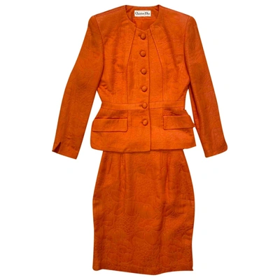 Pre-owned Dior Jacket In Orange