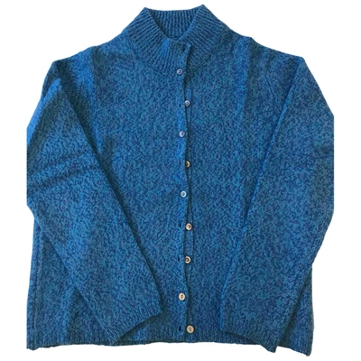 Pre-owned Ballantyne Wool Cardigan In Turquoise